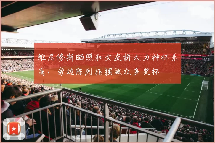 维尼修斯晒照和女友拼大力神杯乐高，旁边陈列柜摆放众多奖杯